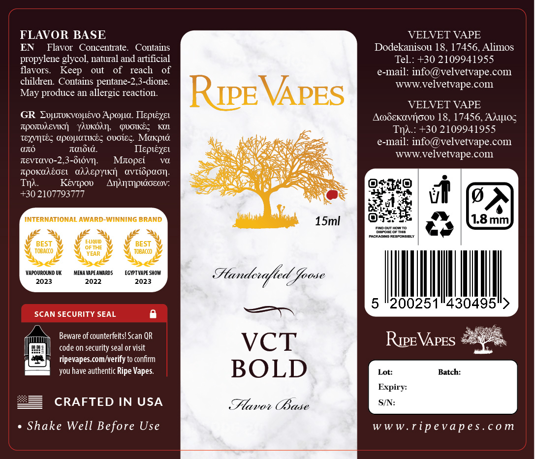 Ripe Vapes VCT Bold 20ml/60ml Flavorshot